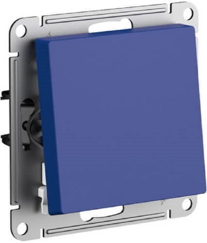 Выключатель кнопочный без рамки Systeme Electric AtlasDesign 1-кл. аквамарин картинка